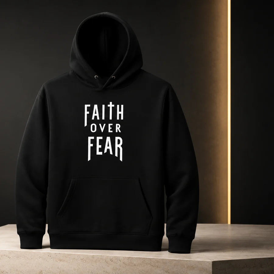 Faith Over Fear — Premium Christian Hoodie